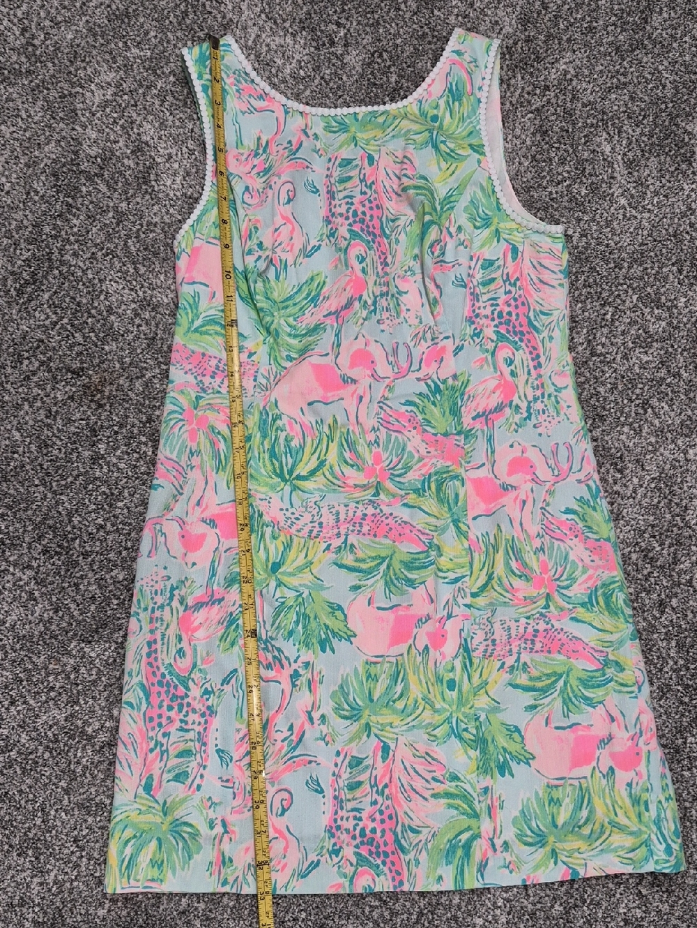 Lilly Pulitzer Mila Shift Dress Seasalt Blue on Parade Size 8 Nwot - Picture 8 of 8
